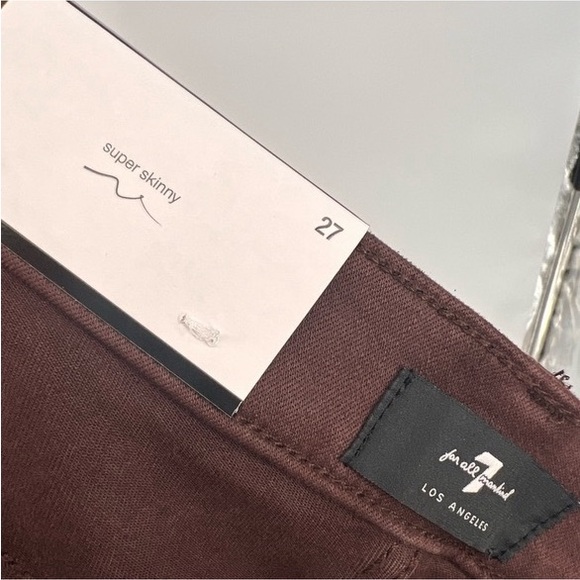 NWT 7 For All Mankind Studded Skinny Jeans - Picture 13 of 15